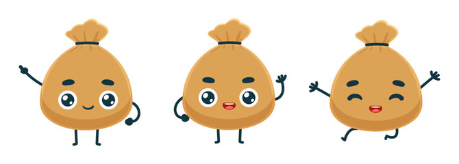 Set Mascot images of the Sack Bag