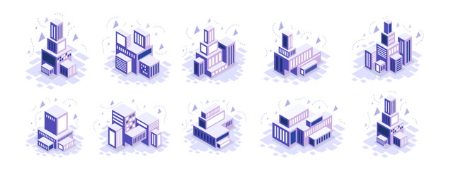 business with computer and infographic vector design