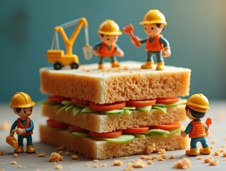 Construction Crew at Lunch