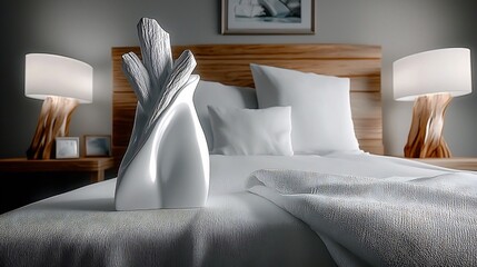 Modern Bedroom Decor Close-Up
