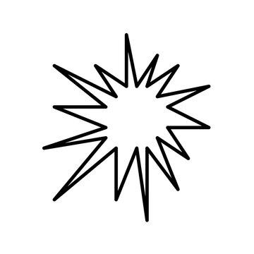 vector illustration of a explotion