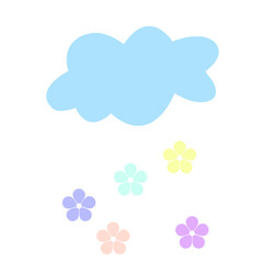 vector illustration of a cloud
