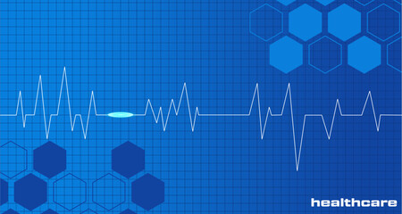 Heart pulse and heartbeat. heartbeat lone, cardiogram. beautiful healthcare, medical background. modern simple design for medical apps, websites and hospital. vector design template