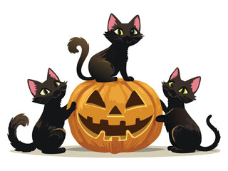 Magical Halloween Kitten Art