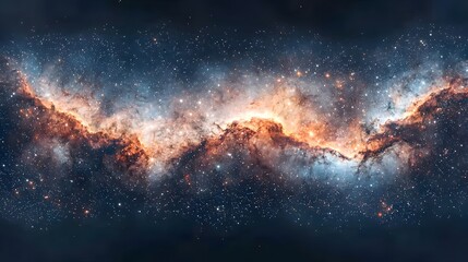 Obraz premium Breathtaking cosmic nebula in the depths of the universe