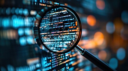 Magnified computer code