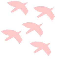 Fototapeta premium vector illustration of a set of airplanes