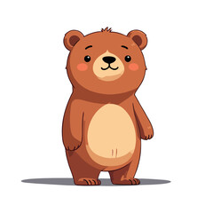 Cute bear vector graphic and illustration