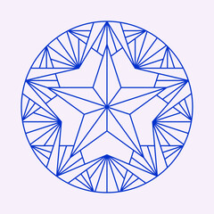 Geometric Star Art Symbol Illustration