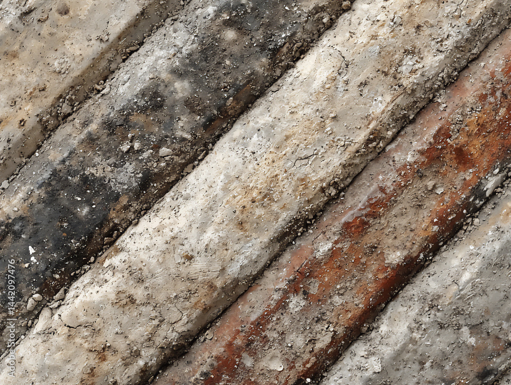 Poster abstract texture: close-up weathered surface patterns