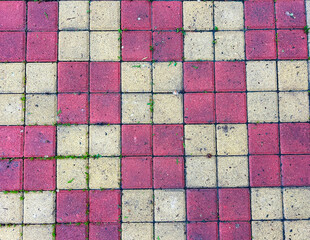 Texture tiles cobblestone road, high resolution