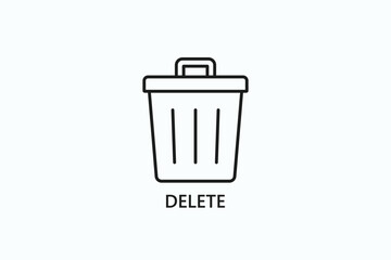 Delete Icon Or Logo Isolated Illustration