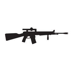 Fototapeta premium assault rifle vector Dragunov Sniper