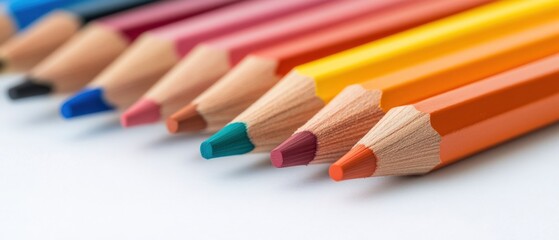 Naklejka premium Colored pencils