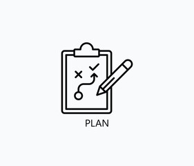 Plan Icon Or Logo Isolated Illustration