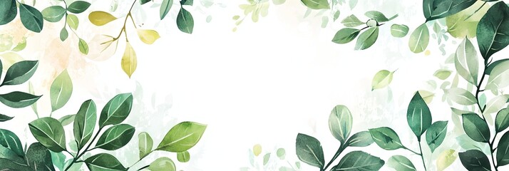 A green leafy background