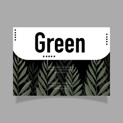 tropical nature flyer concept template design