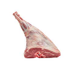 Sculpted Crimson: A Pristine Lamb Leg Canvas. The Artisan Cut: Unblemished Leg of Lamb, Ready for...