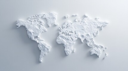 World map texture art