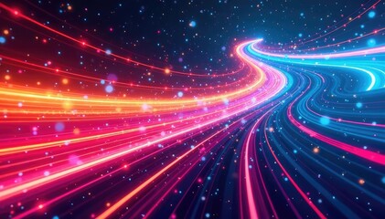 Abstract swirling colors creating a vibrant race track pattern , swirl, vortex