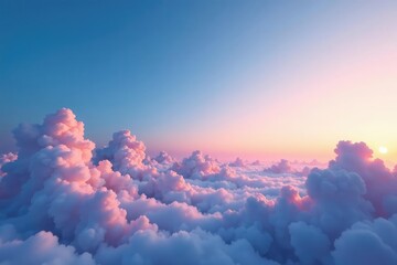 Subtle gradient sky, clouds seamlessly looping , tranquil, illustration, texture