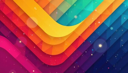 Geometric abstract wallpaper with bold lines and vibrant colors, graphic, wallpaper