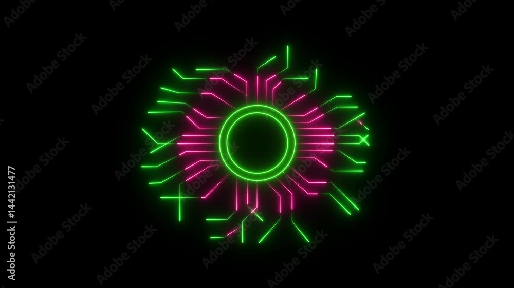 Poster futuristic interface and glowing hud circle hi-tech background. sci-fi digital high-tech collection 