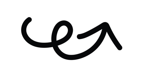 hand drawn rotating arrow