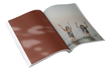 Abstract magazine page png, transparent background