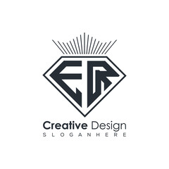 Luxury Initial Letter Monogram in Pentagon Diamond Shape with Royal Crown for Premium Branding & High-End Logo Design
