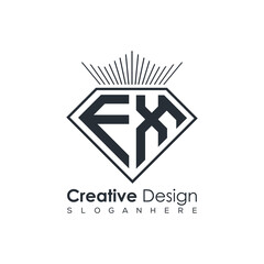 Luxury Initial Letter Monogram in Pentagon Diamond Shape with Royal Crown for Premium Branding & High-End Logo Design
