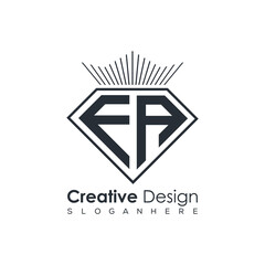 Luxury Initial Letter Monogram in Pentagon Diamond Shape with Royal Crown for Premium Branding & High-End Logo Design
