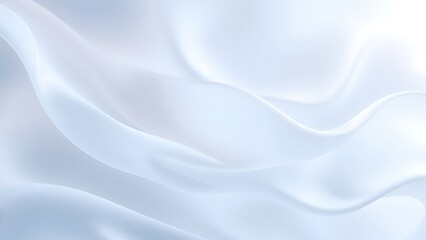 Obraz premium 青みがかった流れる布地