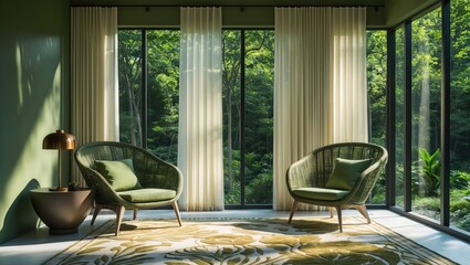 Fototapeta premium Premium luxury sunroom design