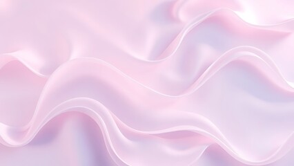 Obraz premium ライラックピンクの幾重にも重なるウェーブ