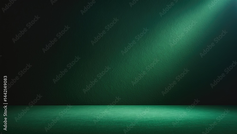 Poster dark vignette on a green textured backdrop.