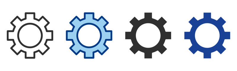 Setting Icon Multiple Style Vector Collection 