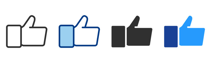 Like Icon Multiple Style Vector Collection 