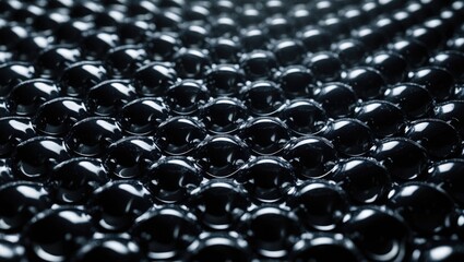 Obraz premium Detailed shot of bubble wrap, used for packaging delicate goods, highlighting the textured plastic surface arranged symmetrically