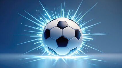 Naklejka premium Energizing soccer power
