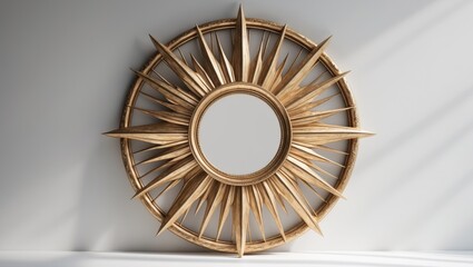 Background featuring an isolated gold picture frame with clipping path.