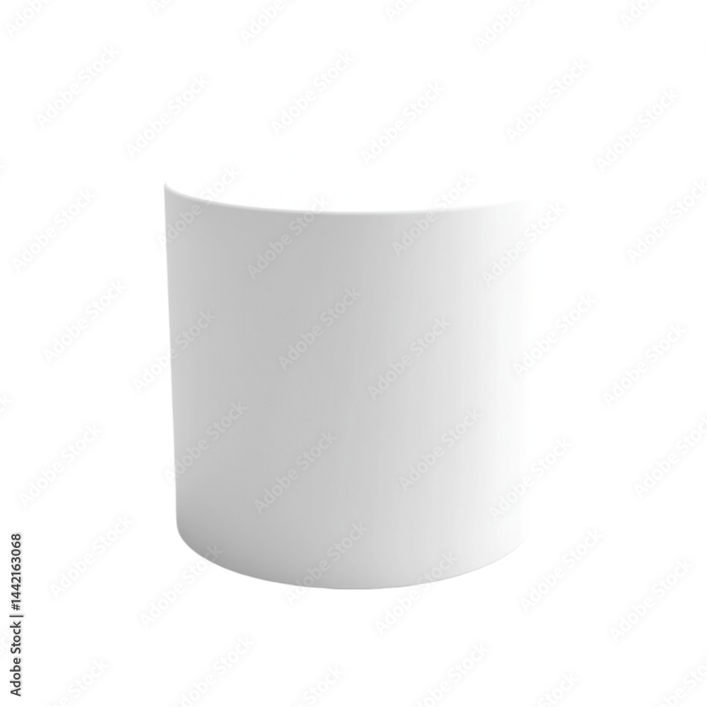 Poster white curved modern minimalist design element simple shape