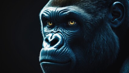 Fototapeta premium Gorilla Face Portrait