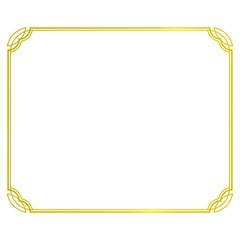 gold rectangle border frame.eps