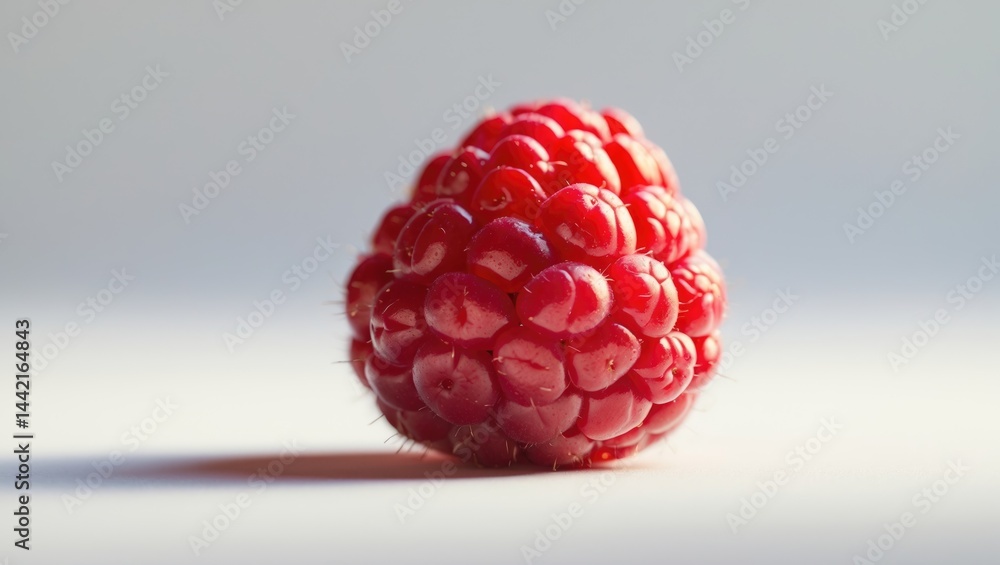Poster single raspberry isolated