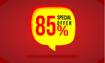 Super Sale – 85% Discount Label