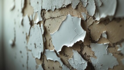 Glue residue remaining on the wall