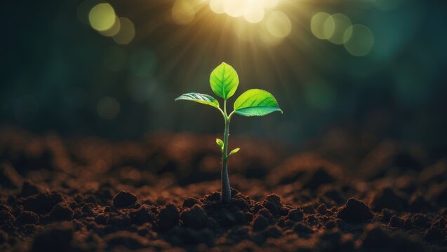 Small trees that develop in natural light conditions