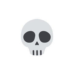 skull death halloween scary toxic emoji vector symbol sign icon illustration