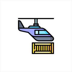 helicopter vector illustration